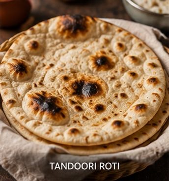 Fresh tandoori rotis